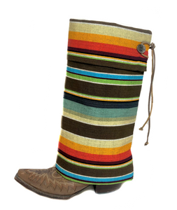 BR Boot Rug Womens Boot Covers Southwestern/Western Striped New